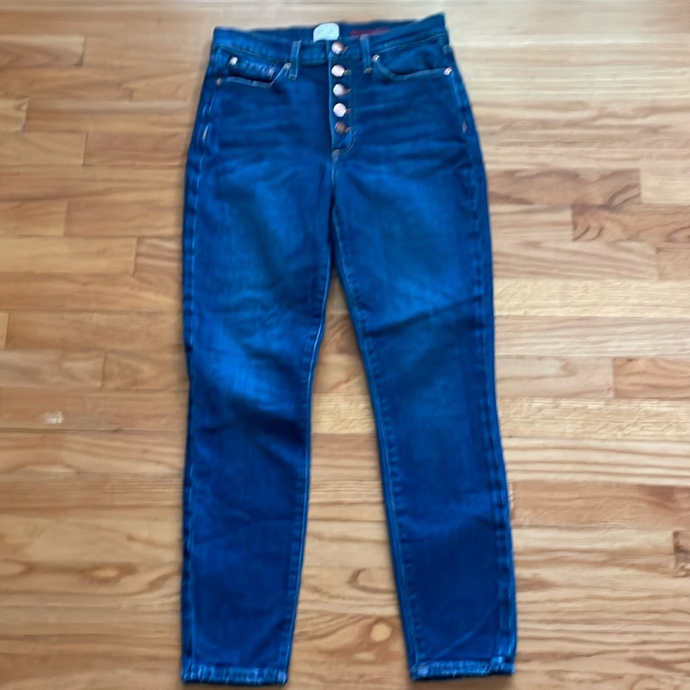 AO.LA Jeans 29 Womens Alice + Olivia Good High‎ Rise Exposed Button Fly Skinny